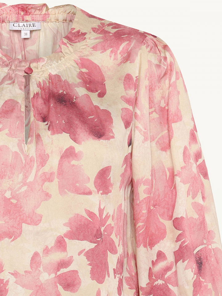 Satinblus Raquelle rosa från Claire