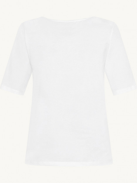 Trikåtopp Amaryllis i ekologisk bomull vit från Claire