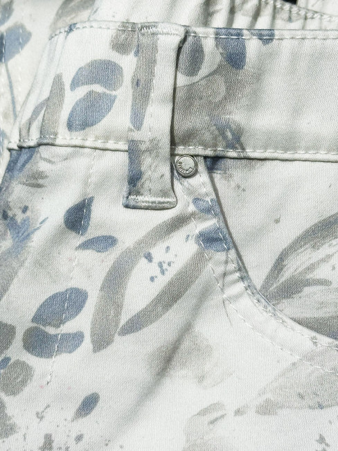 Mirakelbyxa Hannah vit/blå/grå 7/8-del från LauRie 2