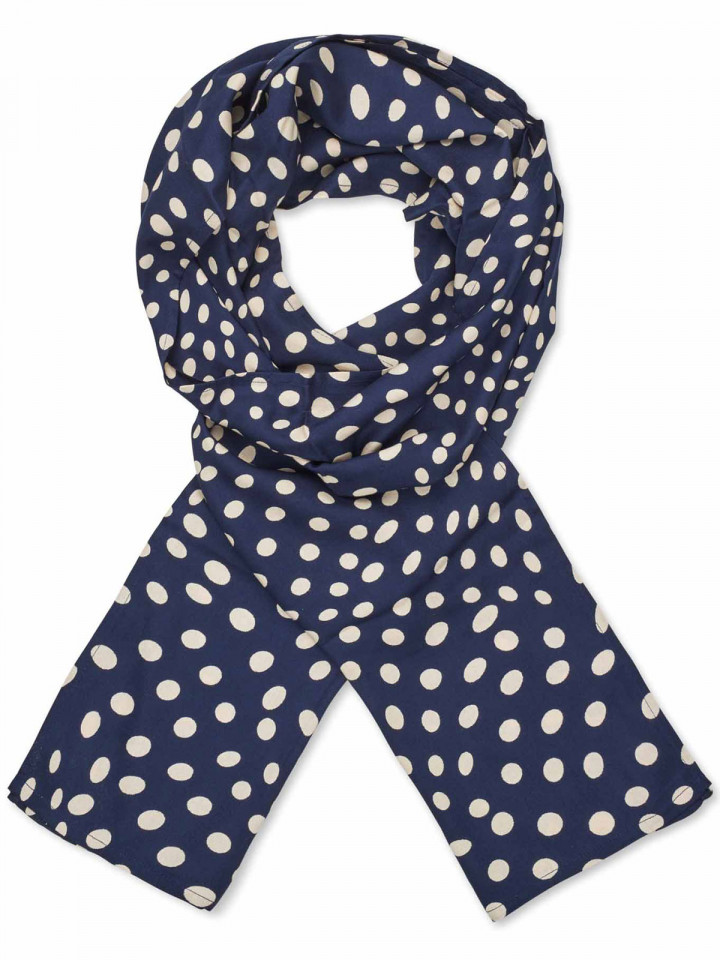 Sjal Marinblå prick Along från Masai