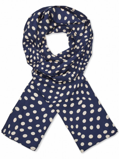 Sjal Marinblå prick Along från Masai