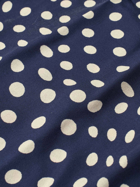 Sjal Marinblå prick Along från Masai