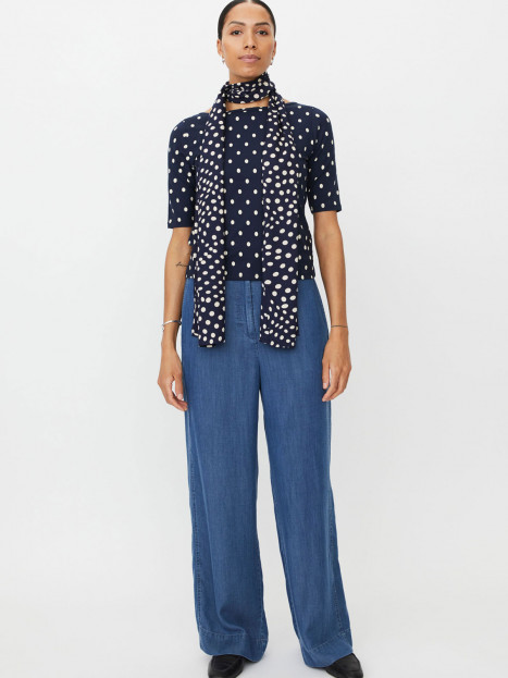 Sjal Marinblå prick Along från Masai