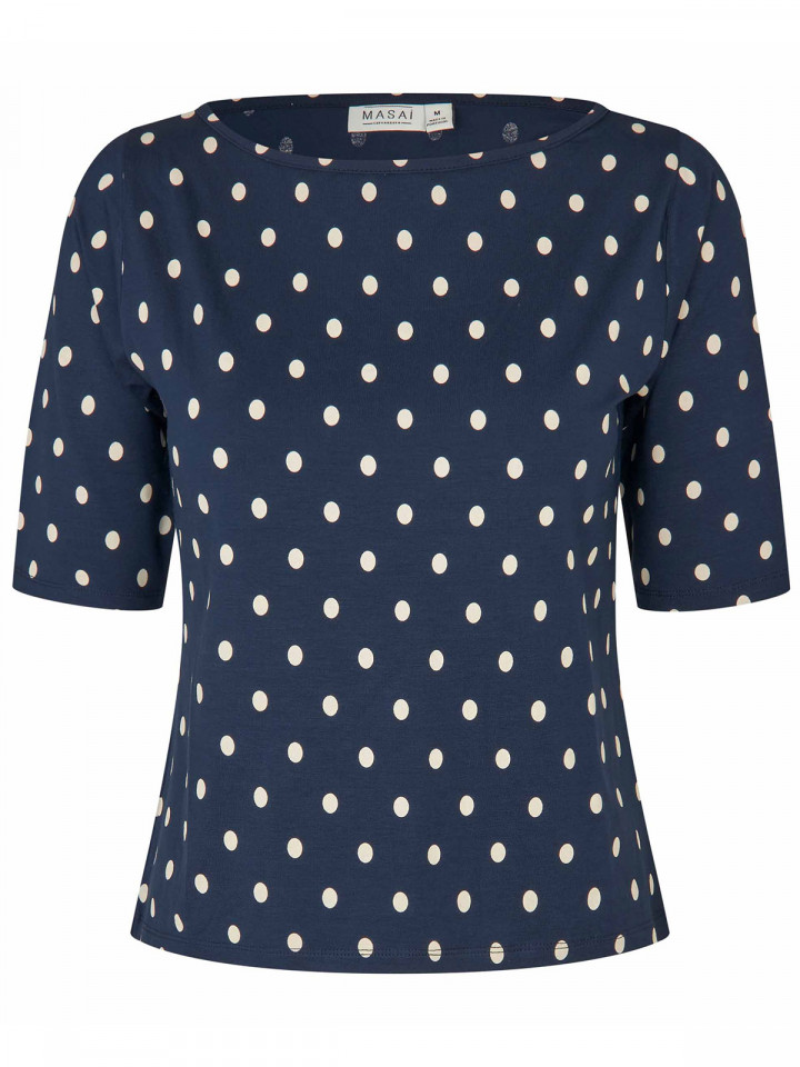 Trikåtopp Bavessa Marin Prick från Masai