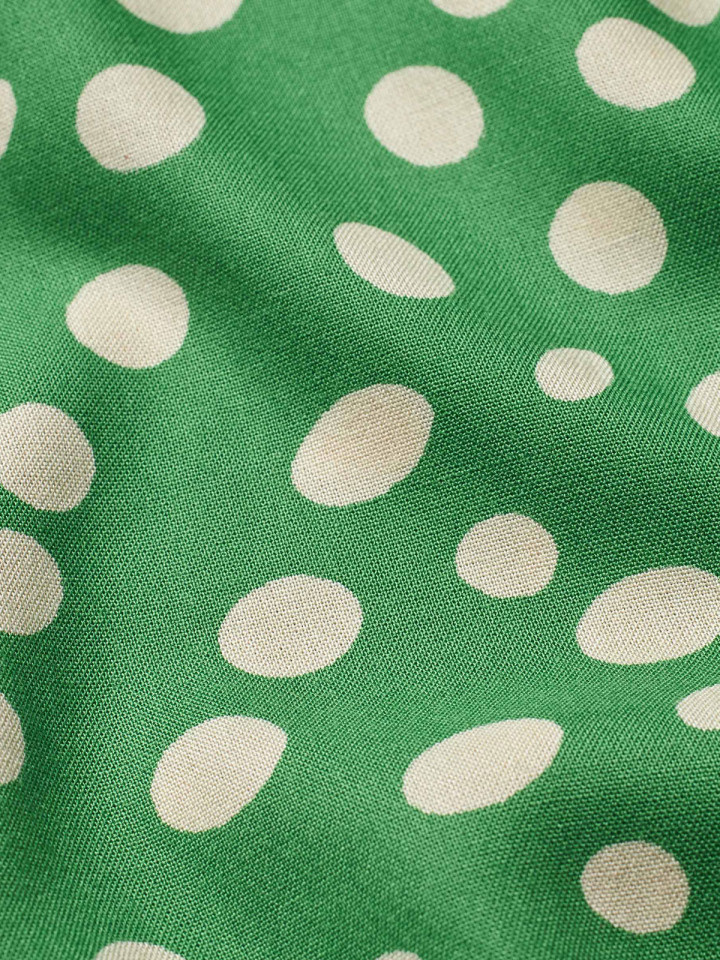 Skjortklänning Nimes grön prick från...