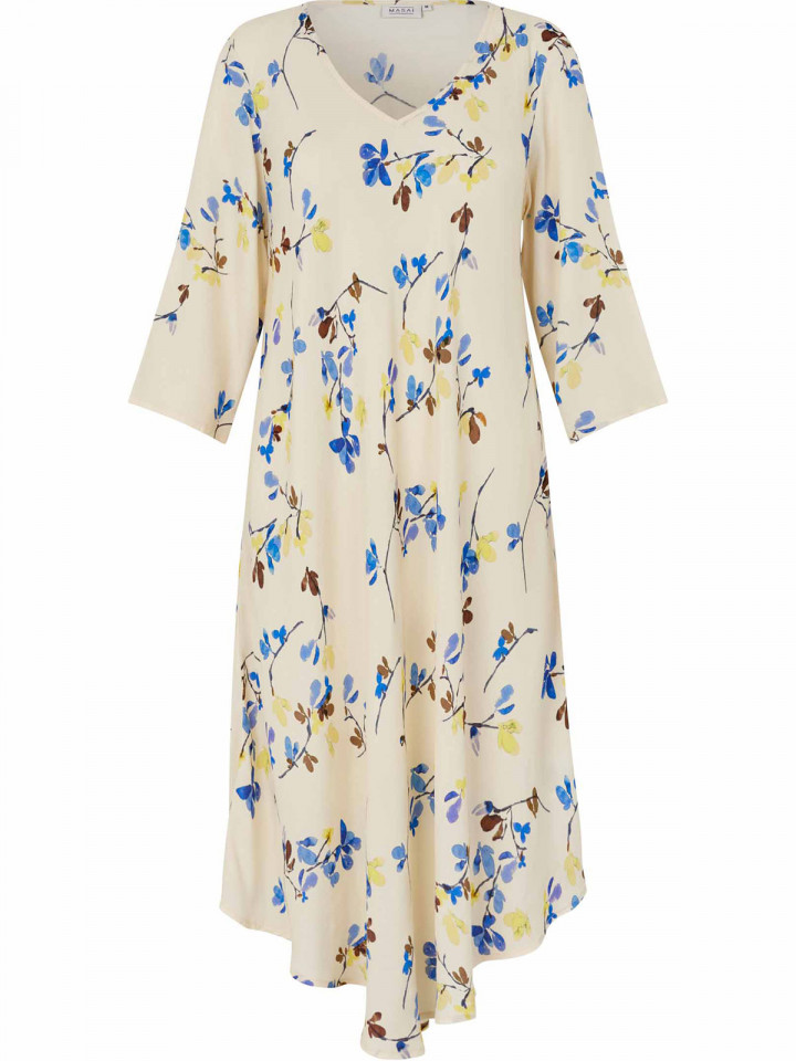 Klänning Nora ljusgul Flower från Masai