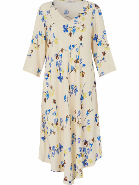 Klänning Nora ljusgul Flower från Masai