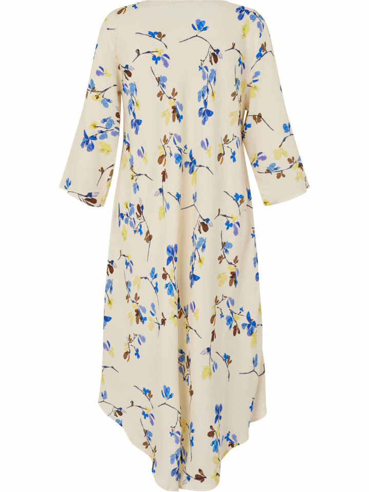Klänning Nora ljusgul Flower från Masai