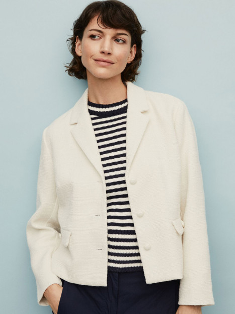 Boucléjacka Jaxanja cremevit från Masai