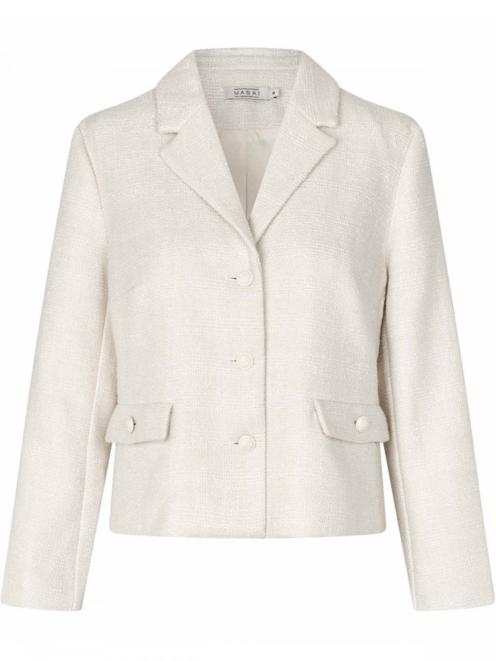 Boucléjacka Jaxanja cremevit från Masai