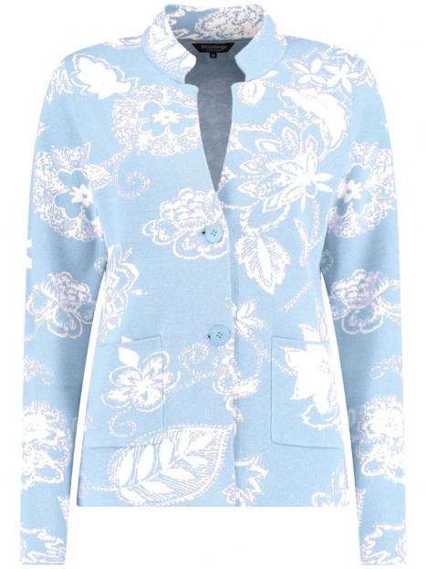 Finstickad kofta himmelsblå från Bloomings