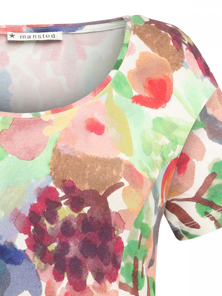 Trikåklänning Garden multi från Mansted