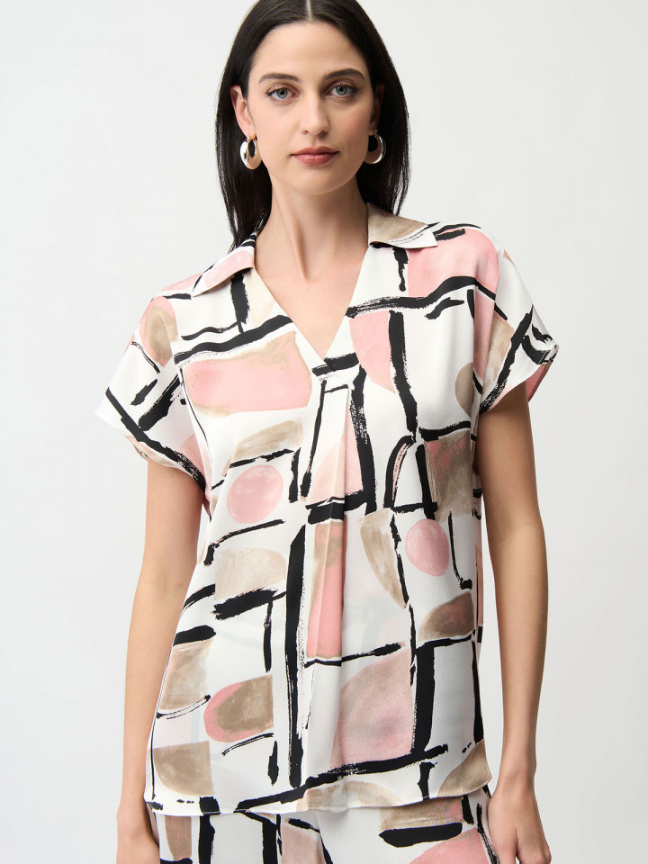 Satintopp rosa från Joseph Ribkoff