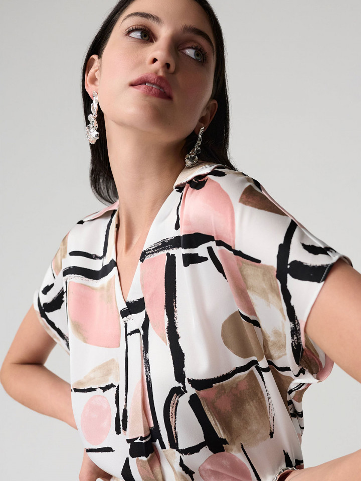 Satintopp rosa från Joseph Ribkoff