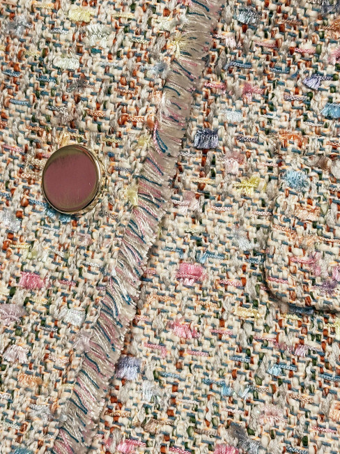 "Chaneljacka" bouclé multi från Betty & Co 2