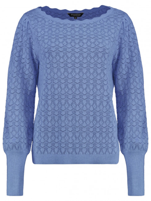 Mönsterstickad tröja lavendelblå från Bloomings