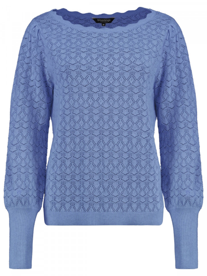 Mönsterstickad tröja lavendelblå från Bloomings