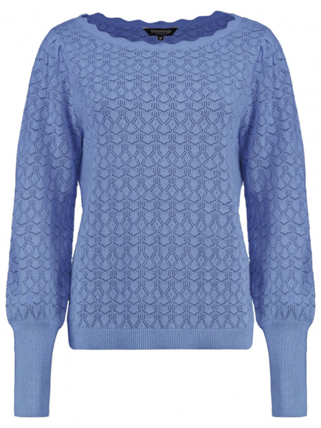 Mönsterstickad tröja lavendelblå från Bloomings