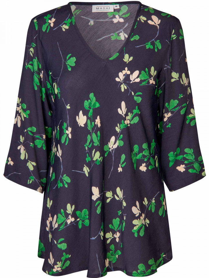 Blus Katacia Marin Flower från Masai