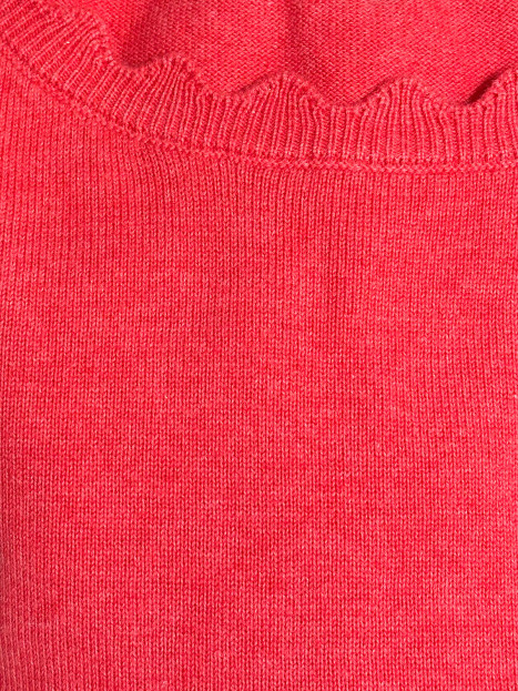 Finstickad tröja röd från Bloomings