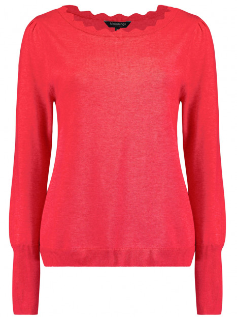 Finstickad tröja röd från Bloomings