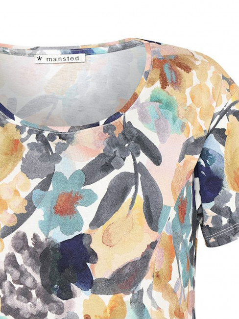 Trikåklänning Garden multi grå från Mansted 2