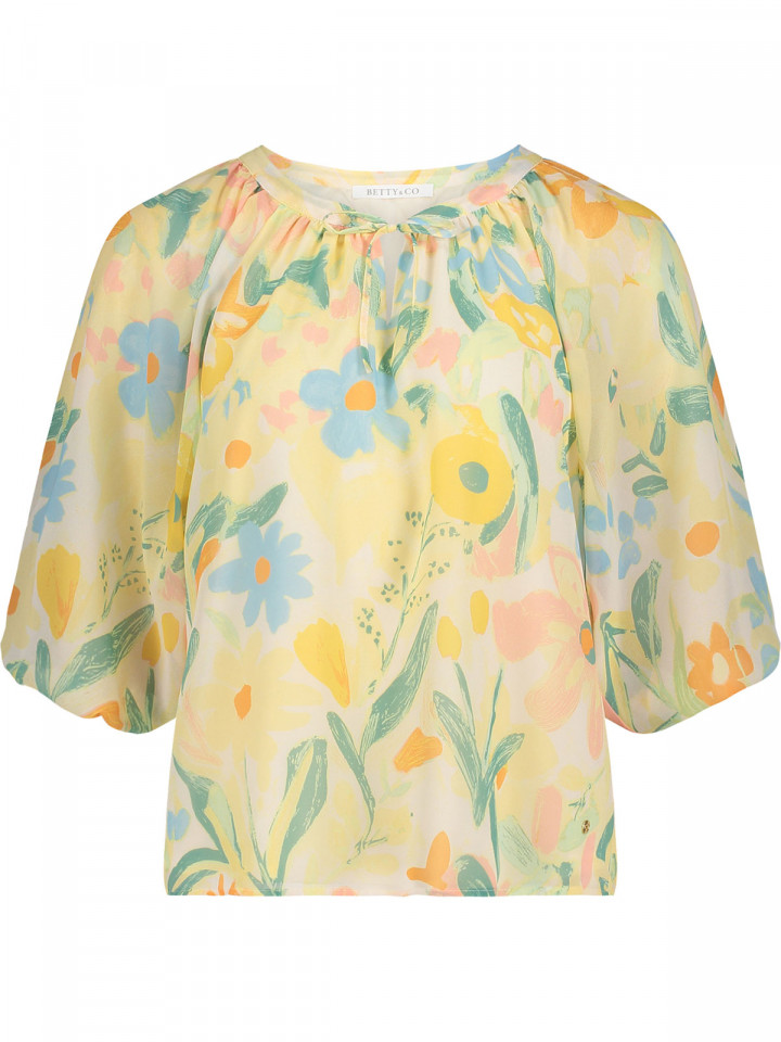 Chiffongblus gul från Betty & Co