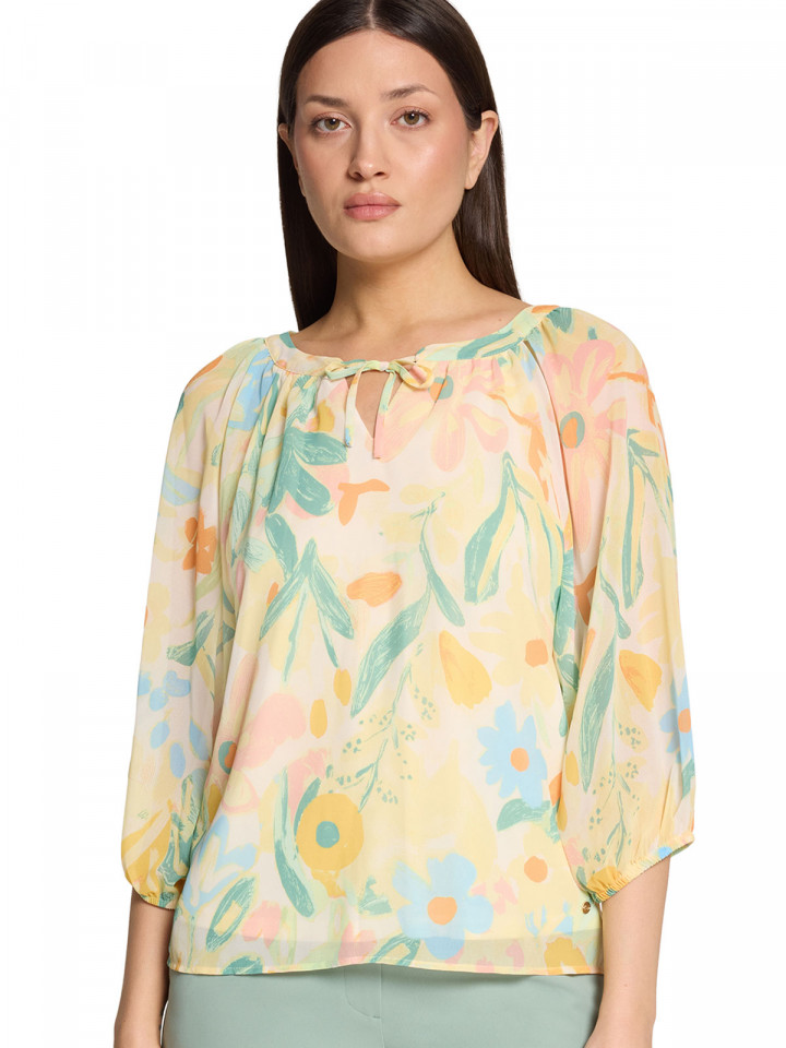 Chiffongblus gul från Betty & Co