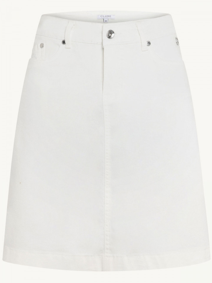 Jeanskjol vit från Claire