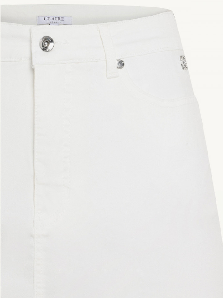 Jeanskjol vit från Claire