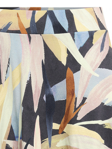 Trikåkjol Pretty grå multi från Mansted