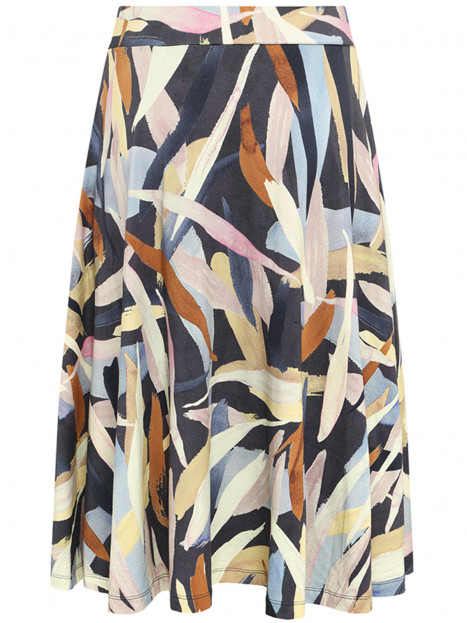 Trikåkjol Pretty grå multi från Mansted