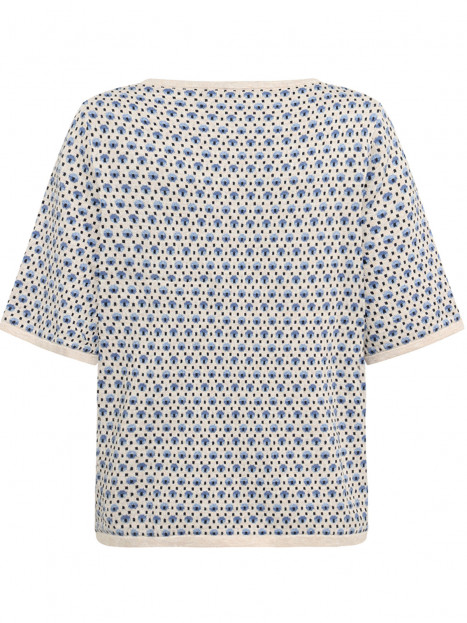 Finstickd tröja Pomme blå från Mansted