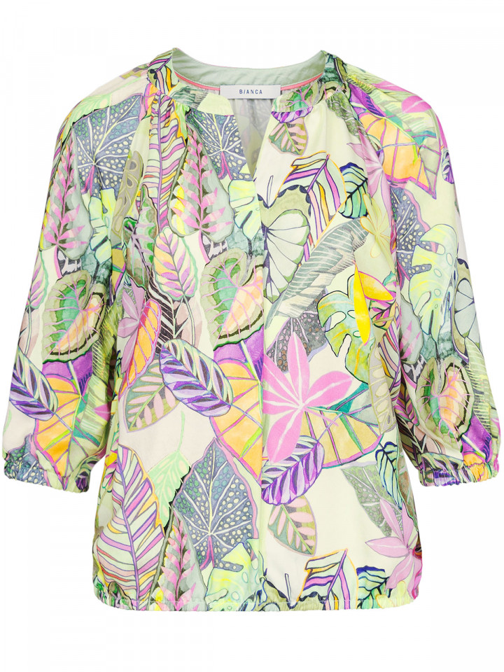 Viskosblus Rana multipastell från Bianca