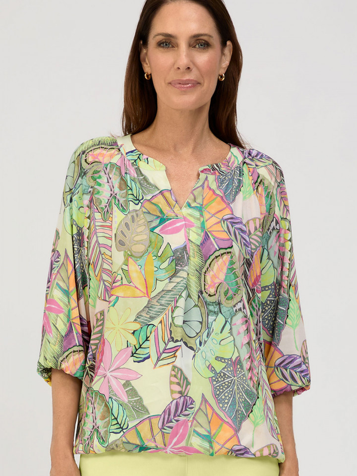 Viskosblus Rana multipastell från Bianca