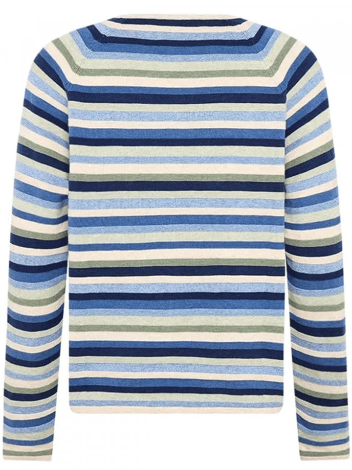 Finstickad kofta Anna blå från Mansted