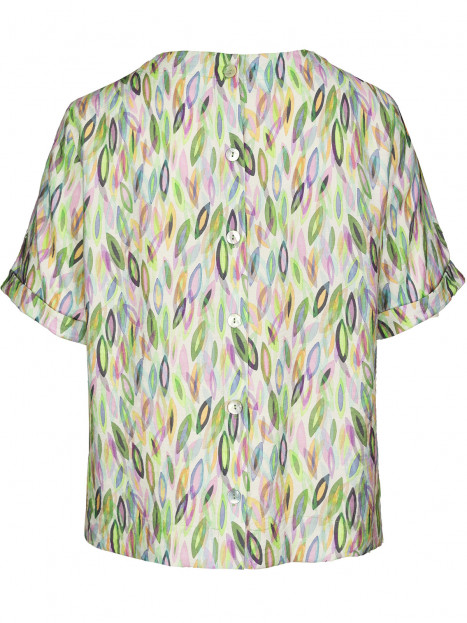 Creppad blus Darni multipastell från Bianca