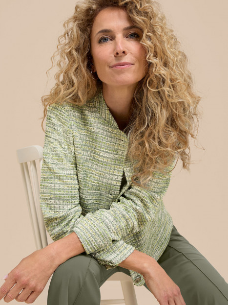 Boucléjacka Khati grön från Bianca