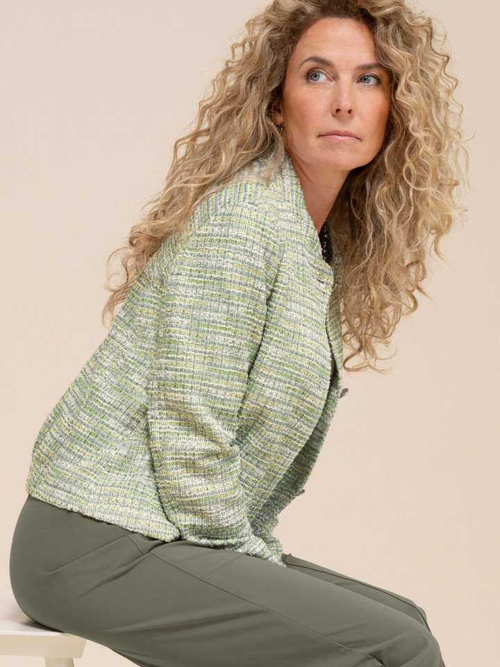 Boucléjacka Khati grön från Bianca