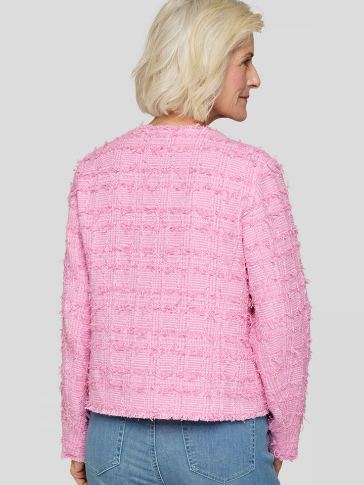 "Chaneljacka" bouclé rosa från Rabe
