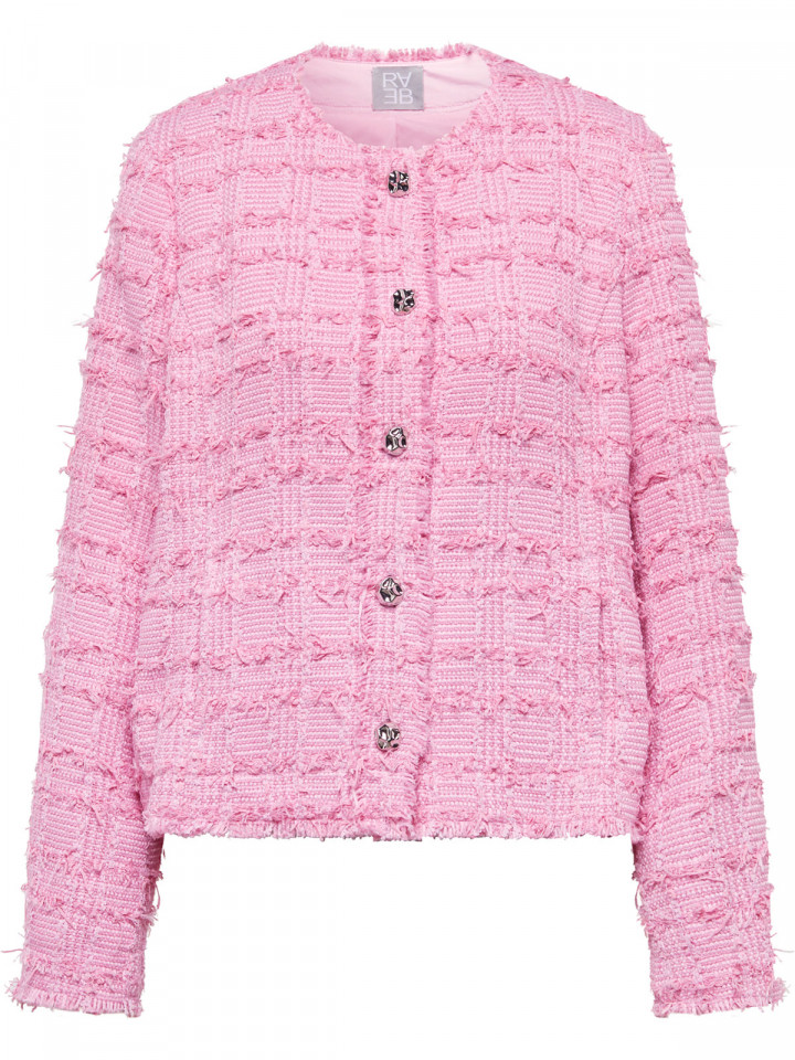 "Chaneljacka" bouclé rosa från Rabe