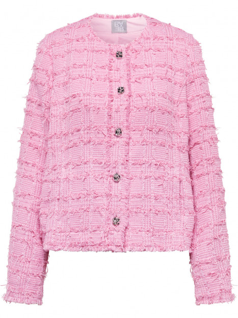 "Chaneljacka" bouclé rosa från Rabe