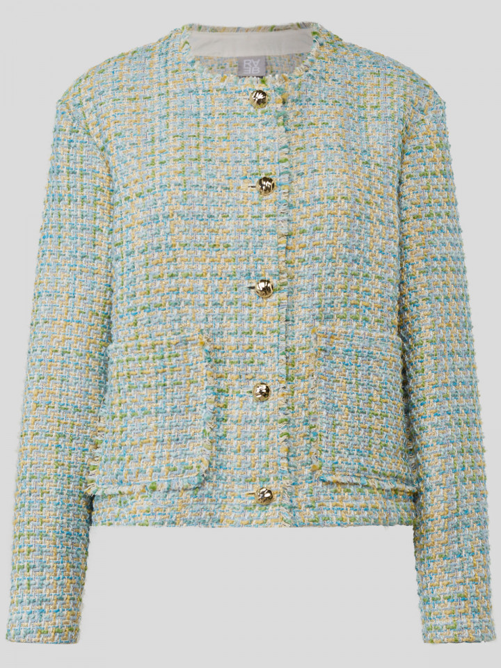 "Chaneljacka" bouclé grön från Rabe