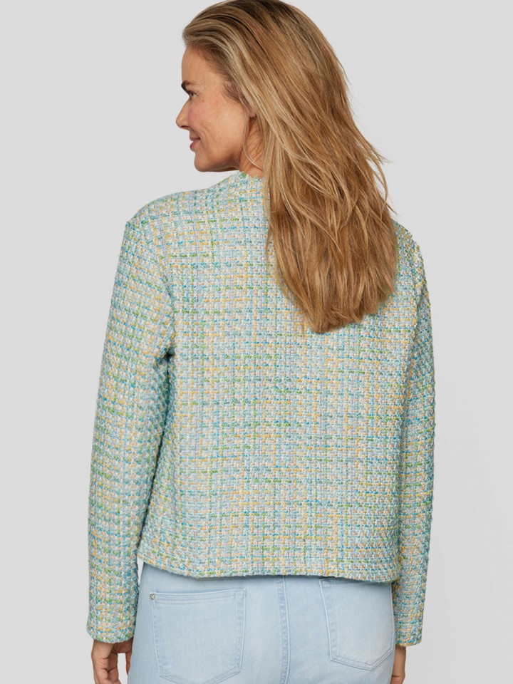 "Chaneljacka" bouclé grön från Rabe