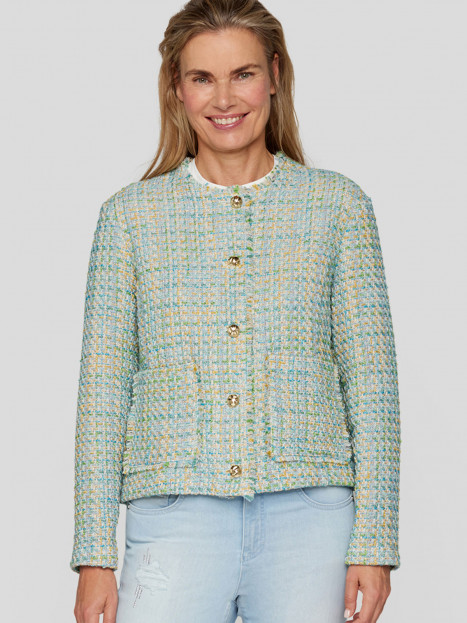 "Chaneljacka" bouclé grön från Rabe