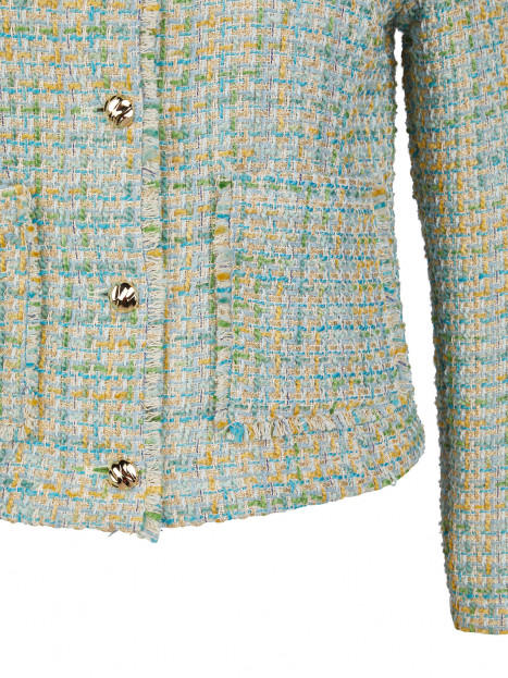 "Chaneljacka" bouclé grön från Rabe