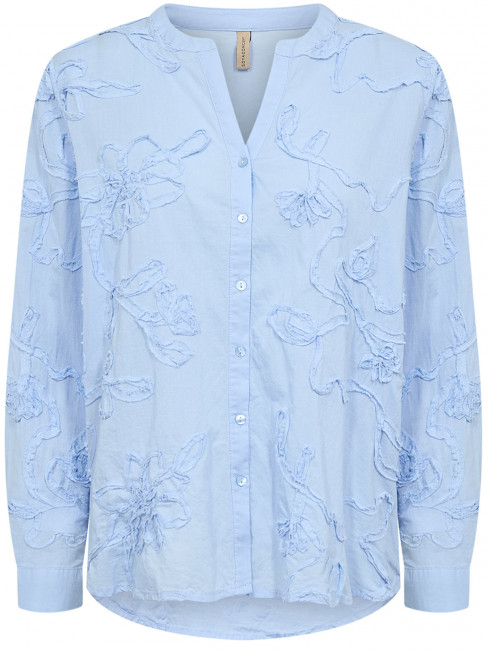 Bomullsblus Caliste himmelsblå från SoyaConcept 2