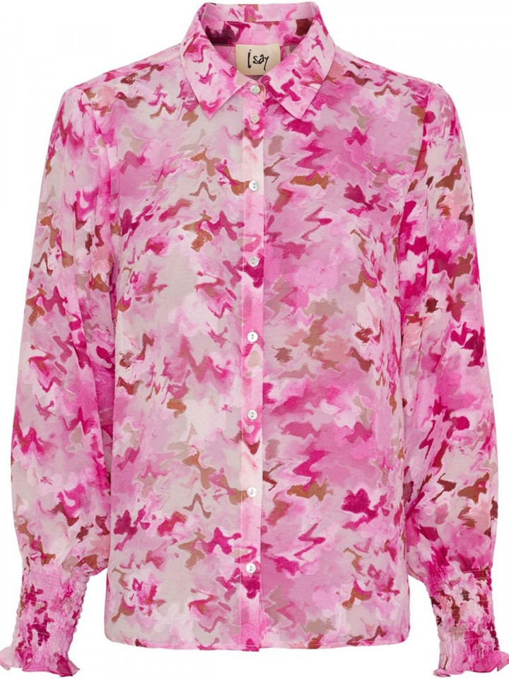 Chiffongblus Vibse Cerise från Isay