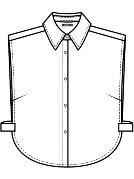 Lös skjortkrage vit från Sunday