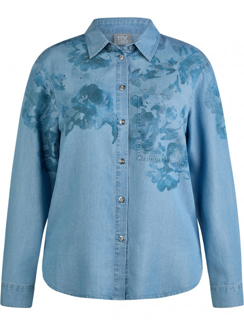 Lyocellskjorta denimblå från Rabe